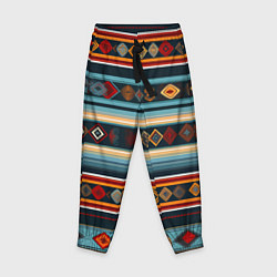 Детские брюки Этнический орнамент в горизонтальную полоску
