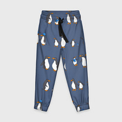 Детские брюки Забавное семейство пингвинов