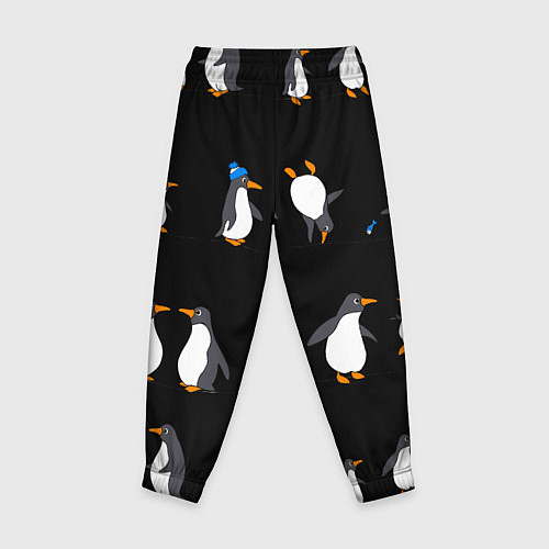 Детские брюки Веселая семья пингвинов / 3D-принт – фото 2
