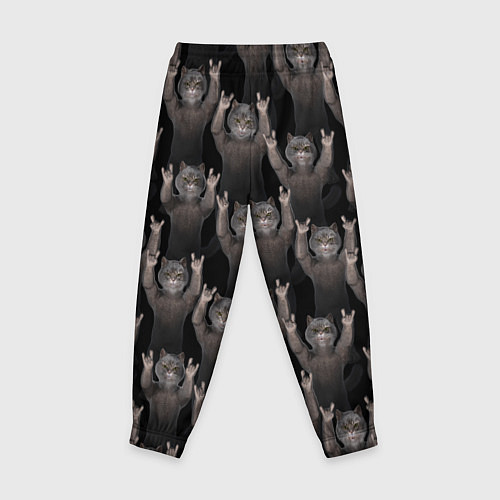 Детские брюки Коты любят рок-музыку / 3D-принт – фото 2