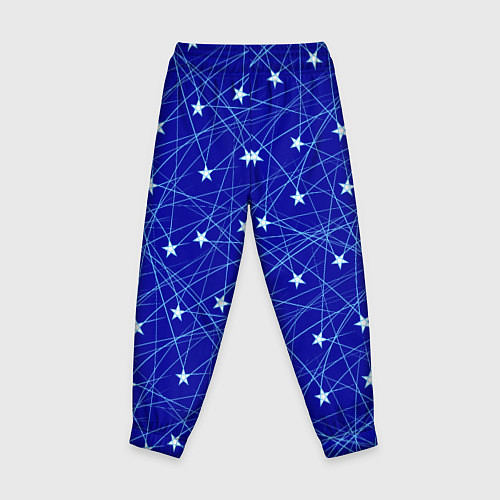Детские брюки Звездопад на синем / 3D-принт – фото 2