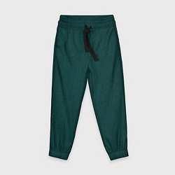 Детские брюки Тёмно-зелёный однотонный текстура