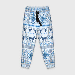 Детские брюки Blue sweater with reindeer