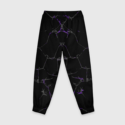 Детские брюки Фиолетовые трещины / 3D-принт – фото 2