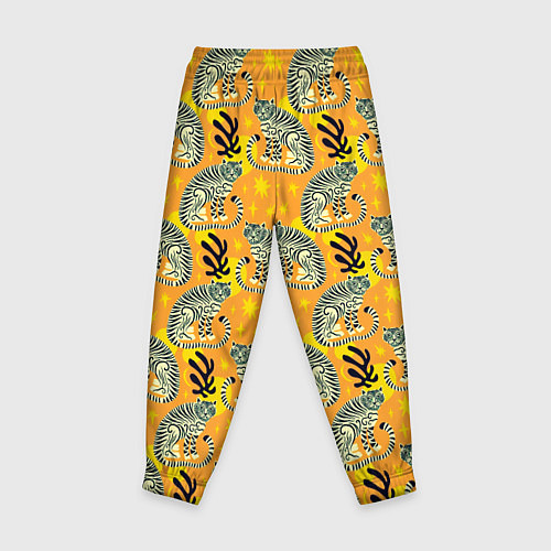 Детские брюки Азиатские тигры / 3D-принт – фото 2