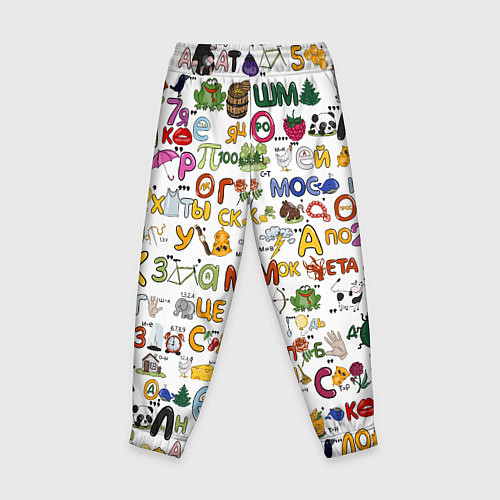 Детские брюки Много ребусов / 3D-принт – фото 2