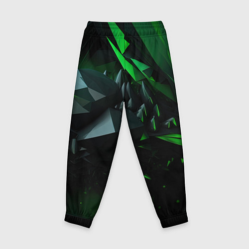 Детские брюки Гармония зеленого хаоса / 3D-принт – фото 2