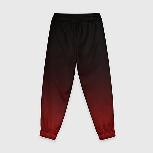Детские брюки Градиент от тёмного до тёмно красного / 3D-принт – фото 2