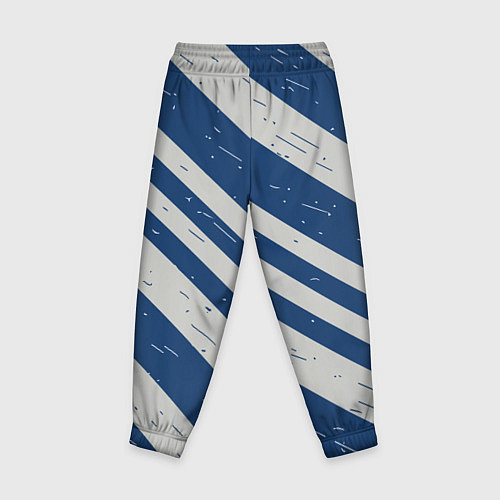 Детские брюки Сине-белый шик / 3D-принт – фото 2