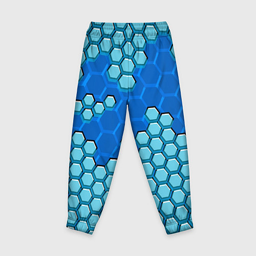 Детские брюки Синяя энерго-броня из шестиугольников / 3D-принт – фото 2