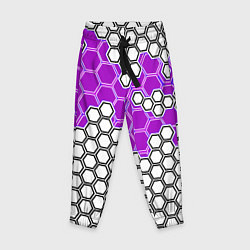 Детские брюки Фиолетовая энерго-броня из шестиугольников