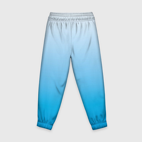 Детские брюки Небесный голубой градиент / 3D-принт – фото 2
