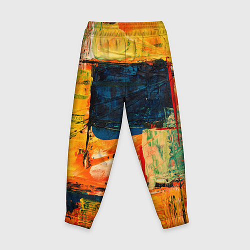 Детские брюки Арт стиль красками / 3D-принт – фото 2