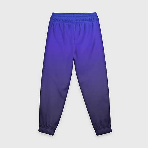 Детские брюки Градиент фиолетово голубой / 3D-принт – фото 2