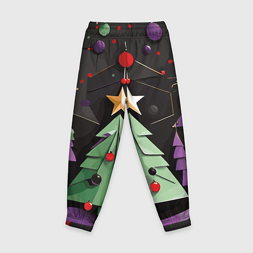 Детские брюки Оригамная елка / 3D-принт – фото 2