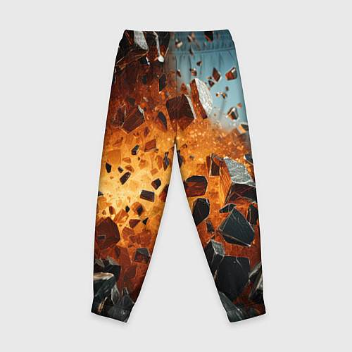 Детские брюки Большой взрыв камней / 3D-принт – фото 2