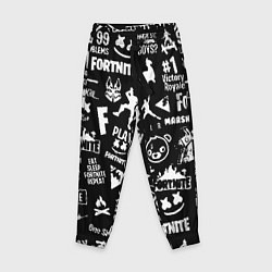 Детские брюки Fortnite alllogo black