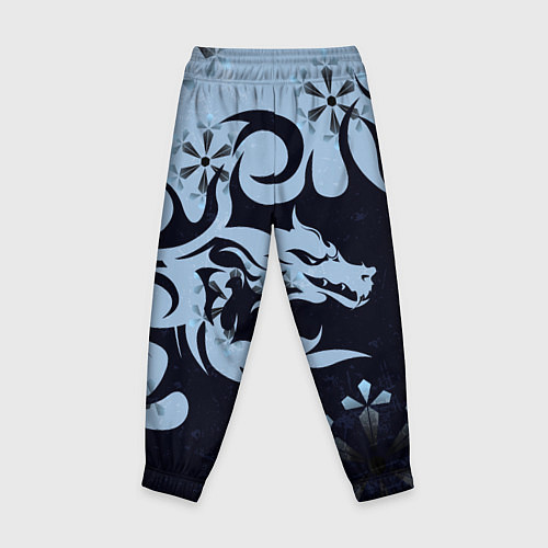 Детские брюки Дракон со снежинками / 3D-принт – фото 2