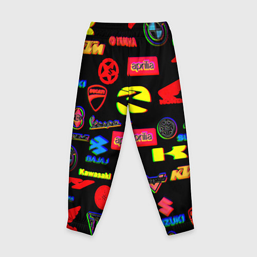 Детские брюки Все логотипы авто бренды / 3D-принт – фото 2