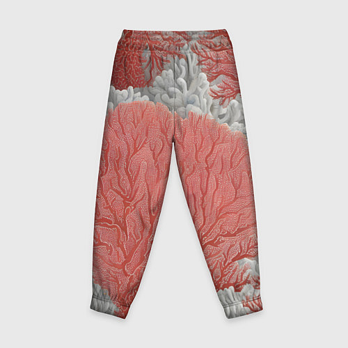Детские брюки Красные и белые кораллы / 3D-принт – фото 2