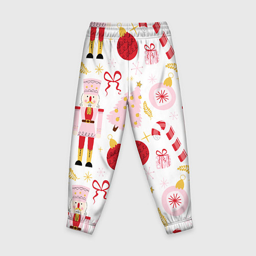 Детские брюки Щелкунчик в розовом цвете / 3D-принт – фото 2