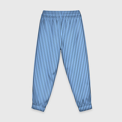 Детские брюки Строгий небесно-голубой в полоску / 3D-принт – фото 2