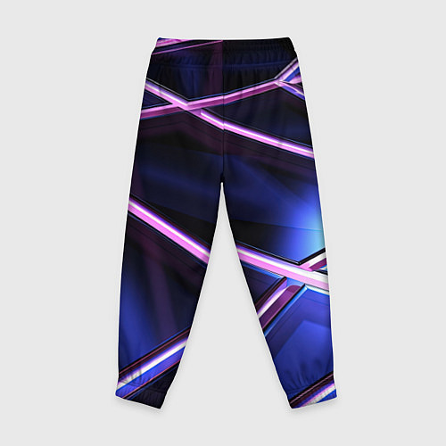 Детские брюки Фиолетовая геометрическая абстракция / 3D-принт – фото 2