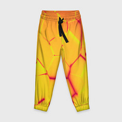 Брюки детские Плиты желтые броня, цвет: 3D-принт