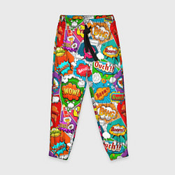 Детские брюки Bang Boom Ouch pop art pattern