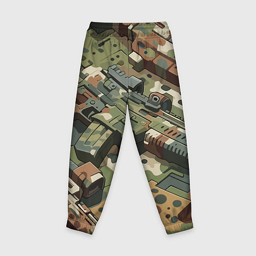 Детские брюки Контр Страйк - милитари стиль / 3D-принт – фото 2