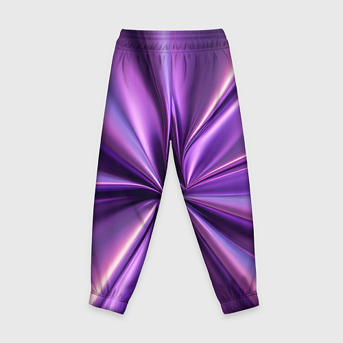 Детские брюки Металлический фиолетовый атлас ткань / 3D-принт – фото 2