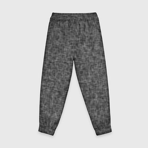 Детские брюки Текстура ткань тёмно-серый однотонный / 3D-принт – фото 2