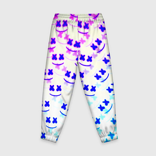 Детские брюки Marshmello pattern neon / 3D-принт – фото 2
