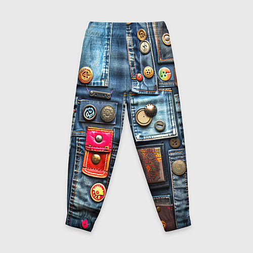 Детские брюки Джинсы с карманами / 3D-принт – фото 2