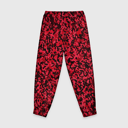 Детские брюки Тёмно-красный паттерн пятнистый / 3D-принт – фото 2