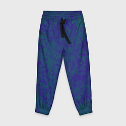 Детские брюки Камуфляж синий с зелеными пятнами