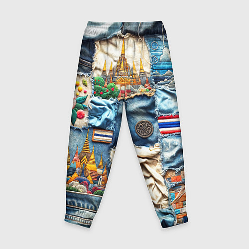 Детские брюки Пэчворк из Тайланда / 3D-принт – фото 2
