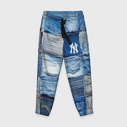 Брюки детские Patchwork - New York yankees baseball team, цвет: 3D-принт