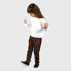 Брюки детские Крабики на черном фоне, цвет: 3D-принт — фото 2