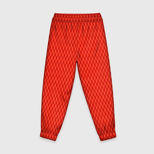 Детские брюки Сочный красный паттерн сетка / 3D-принт – фото 2
