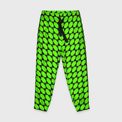 Детские брюки Зелёные лепестки шестиугольники