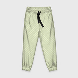 Детские брюки Светлый оливковый паттерн сеточка