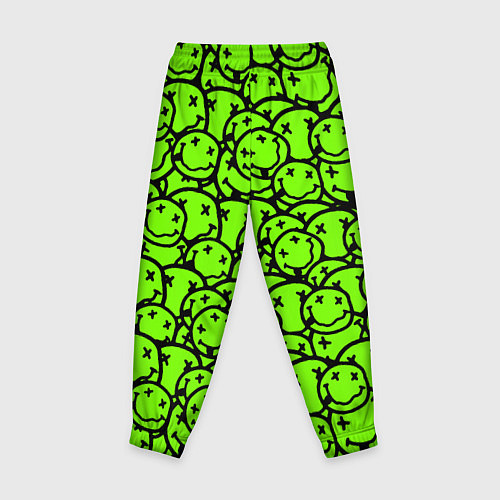 Детские брюки Nirvana токсичный смайл / 3D-принт – фото 2