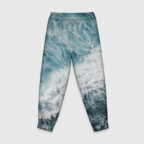 Детские брюки Морская бирюзовая волна / 3D-принт – фото 2