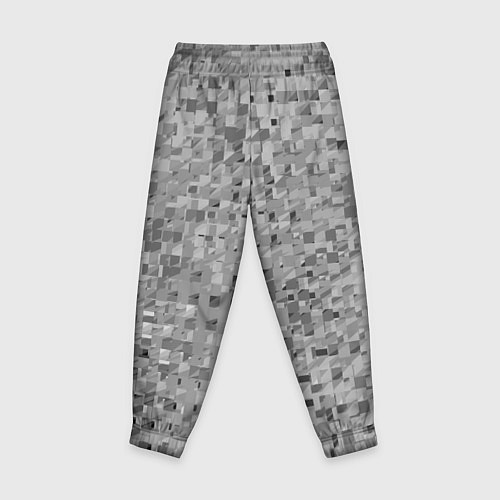 Детские брюки Серый текстурированный кубики / 3D-принт – фото 2