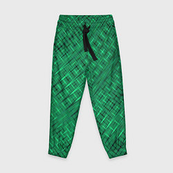 Детские брюки Насыщенный зелёный текстурированный