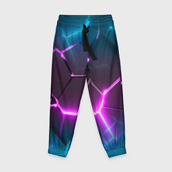 Детские брюки Голубые и розовые неоновые плиты в разломе