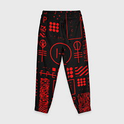 Детские брюки Twenty one pilots pattern rock