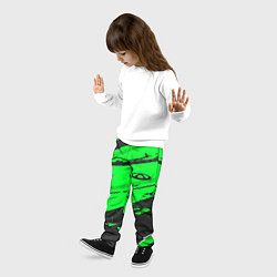 Брюки детские Chery sport green, цвет: 3D-принт — фото 2