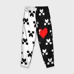 Детские брюки Minecraft pattern love